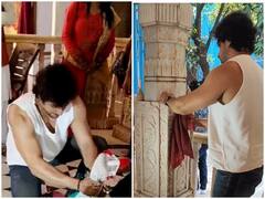 भगवान की भक्ति में लीन हुए शालीन भनोट, मंदिर में साफ-सफाई करते नजर आए एक्टर, देखें वीडियो