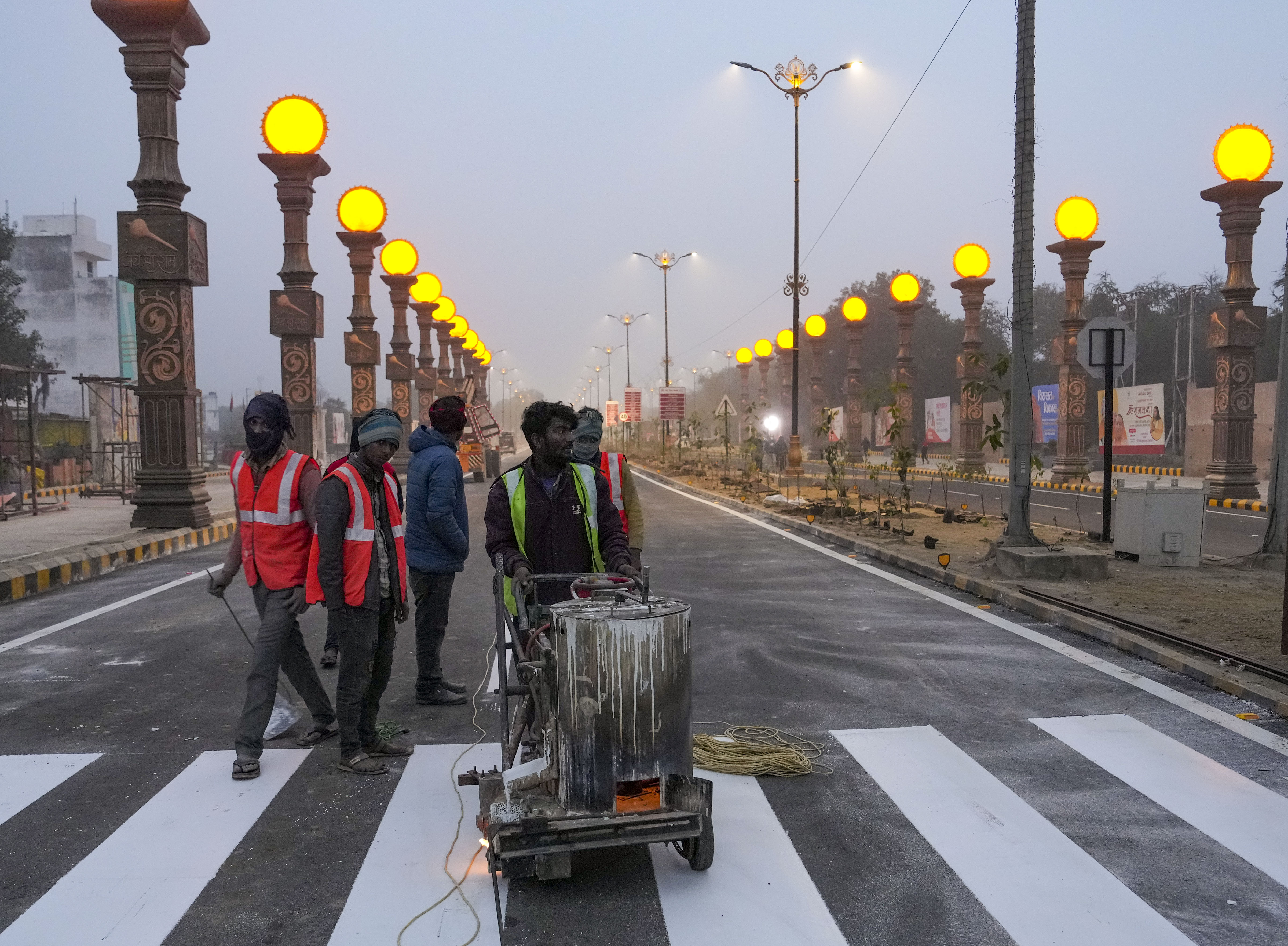 Ayodhya Ram Mandir: A Look At Surya Pillars At Dharma Path, Veena At Lata Mangeshkar Chowk And More