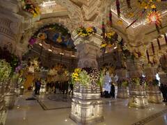 Ram Mandir Inauguration: दुल्हन की तरह सजा राम मंदिर, रंग-बिरंगे फूल और शानदार लाइटिंग ने लगाए चार चांद, देखें- तस्वीरें