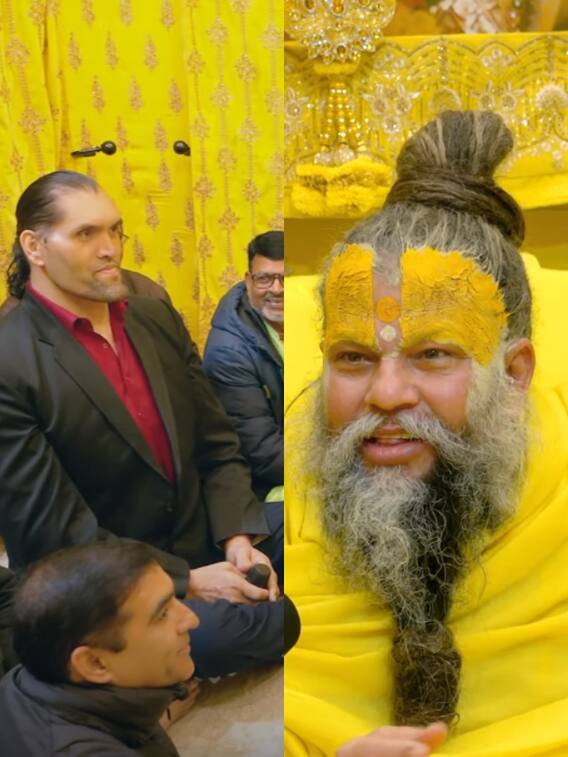 प्रेमानंद महाराज की शरण में पहुंचे WWE स्टार खली