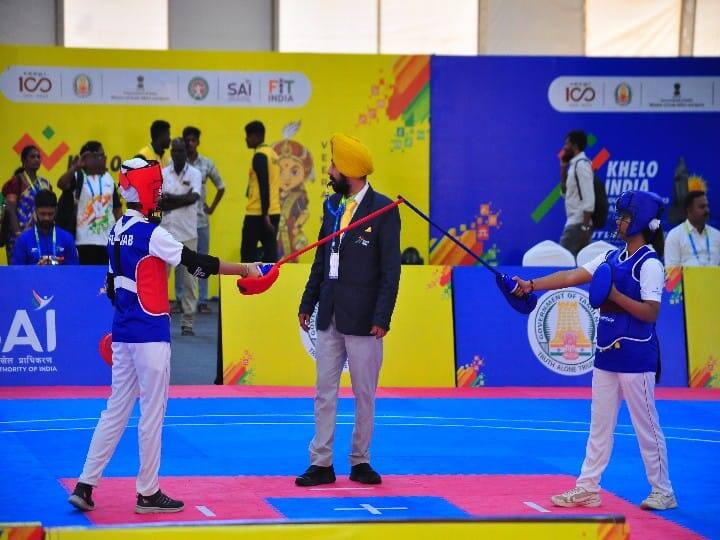 தேசிய அளவிலான கேலோ இந்தியா இளைஞர் விளையாட்டுப் போட்டிகள் 19.01.2024 முதல் 31.01.2024 வரை தமிழ்நாட்டில் உள்ள சென்னை, மதுரை, திருச்சி, கோயம்புத்தூர் ஆகிய நான்கு மாவட்டங்களில் நடைபெற்று வருகிறது.