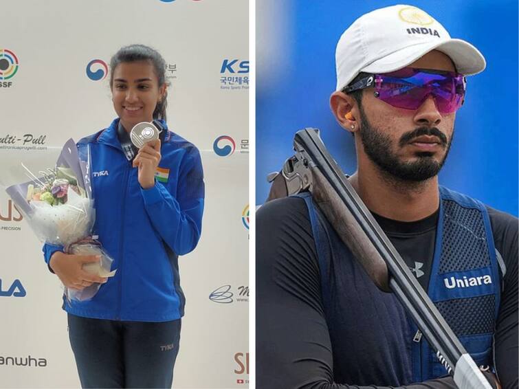 Shooting Asia Olympic Qualification Shotgun India win five medals confirm two quotas for Paris Asian Shooting Olympic Qualifiers: షూటింగ్‌లో గురి తప్పట్లేదు, మరో రెండు ఒలింపిక్‌ బెర్తులు ఖాయం