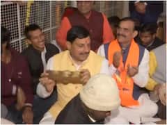 बीजेपी प्रदेश अध्यक्ष संग 'राम भजन' करते दिखे मध्य प्रदेश के सीएम मोहन यादव, बजाया मंजीरा