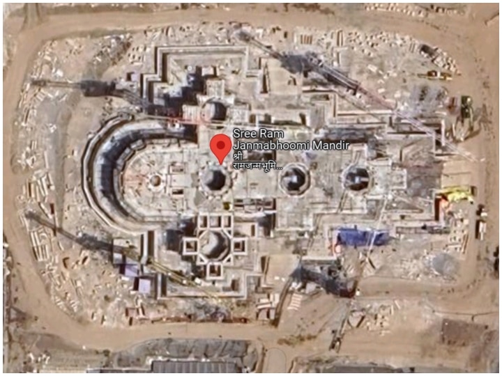 अंतरिक्ष सैटेलाइट व्यू से कैसा दिख रहा है अयोध्या में राम मंदिर? यहां देखें तस्वीरें