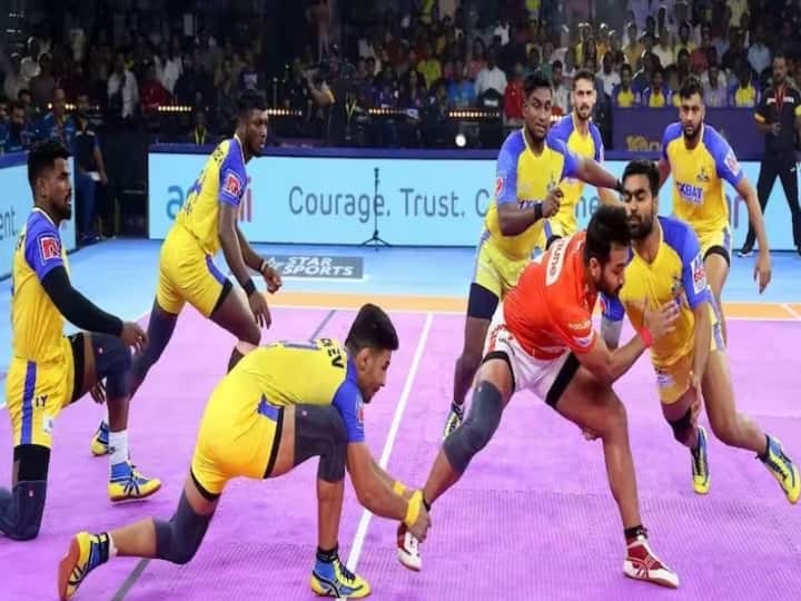 Pro Kabaddi 2023  tamil thalaivas won the match against   Bengaluru bulls Today PKL 2023 Tamil thalaivas vs Bengaluru bulls: பழிக்கு பழி...! அதுவும் சும்மா இல்ல! பெங்களூரை பஞ்சர் ஆக்கிய தமிழ் தலைவாஸ்...!