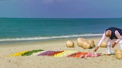 PM Near Ram Setu:ধনুষ্কোডির কাছে 'আরিচল মুনাই'য়ে পুজো, প্রাণায়ামও করলেন প্রধানমন্ত্রী