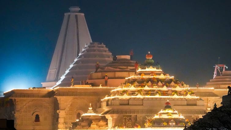 Ayodhya Ram Mandir Details of the temple built-up area parikrama path and the bronze panels ABPP Ayodhya Ram Mandir: Inside The Grandeur Of Temple's Built-Up Area, Parikrama Path & Bronze Panels