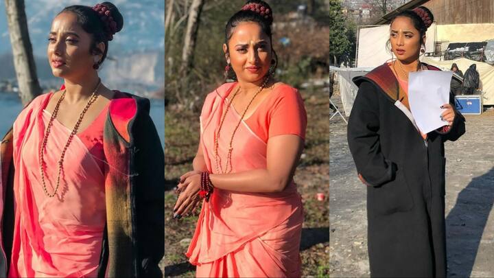 Rani Chatterjee: भोजपुरी सिनेमा की क्वीन रानी चटर्जी इन दिनों अपनी अपकमिंग फिल्म की शूटिंग में बिजी चल रही हैं. इसी बीच एक्ट्रेस ने कुछ तस्वीरें शेयर की. जिसमें मां सीता बनी नजर आईं. देखिए तस्वीरें..