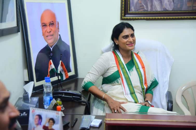 Y S Sharmila Assumes Charge As Andhra Pradesh Congress Committee President 'No Development In Andhra Over 5 Years': YS Sharmila Takes Oath As APCC Chief, Slams Brother Jagan Reddy