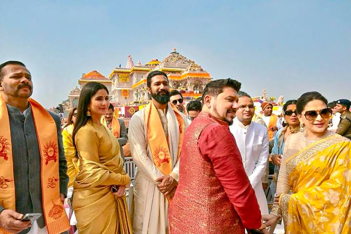 आदिनाथ मंगेशकर, संगीतकार अनु मलिक और प्रसिद्ध पार्श्व गायक सोनू निगम रविवार से ही अयोध्या में डेरा जमाए हुए थे.