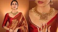 Ram Mandir: रेड साड़ी में दिखा साउथ एक्ट्रेस लावण्या त्रिपाठी का दिलकश अंदाज, राम मंदिर की खुशी में खास ज्वेलरी पहन शेयर की फोटोज