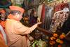 Nagpur News: उपराजधानी'राम'मय!, केंद्रीय मंत्री नितीन गडकारींनी घेतले ऐतिहासिक पोद्दारेश्वर राम मंदिराचे दर्शन