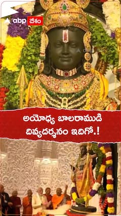 అయోధ్య బాలరాముడి దివ్యదర్శనం ఇదిగో.!