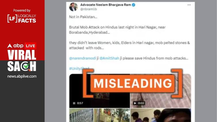 Fact Check Hindus In Hyderabad Were Not Attacked By Muslim Mob, Event Has No Communal Angle Fact Check: Hindus In Hyderabad Were Not Attacked By Muslim Mob, Event Has No Communal Angle