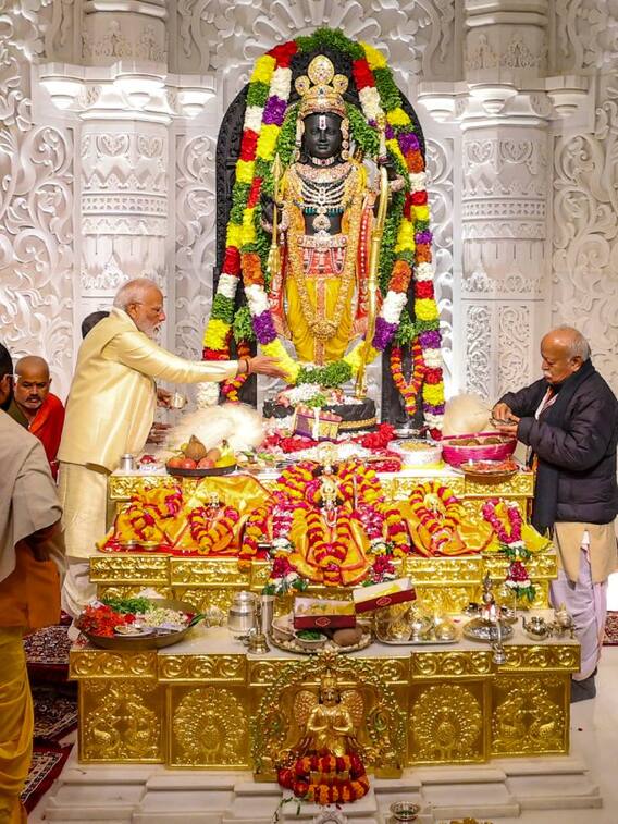 रामलला प्राण प्रतिष्ठा समारोह की खास तस्वीरें