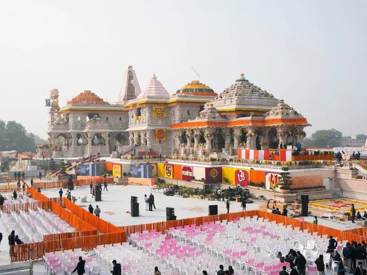 Ram Mandir Pran Pratistha Huge arrangements for Ayodhya Prana Pratishtha, devotees flocking to see Lord Rama Ayodhya Temple :అయోధ్యలో దీపావళి- రాముడి దర్శనం కోసం తరలి వస్తున్న ప్రజలు