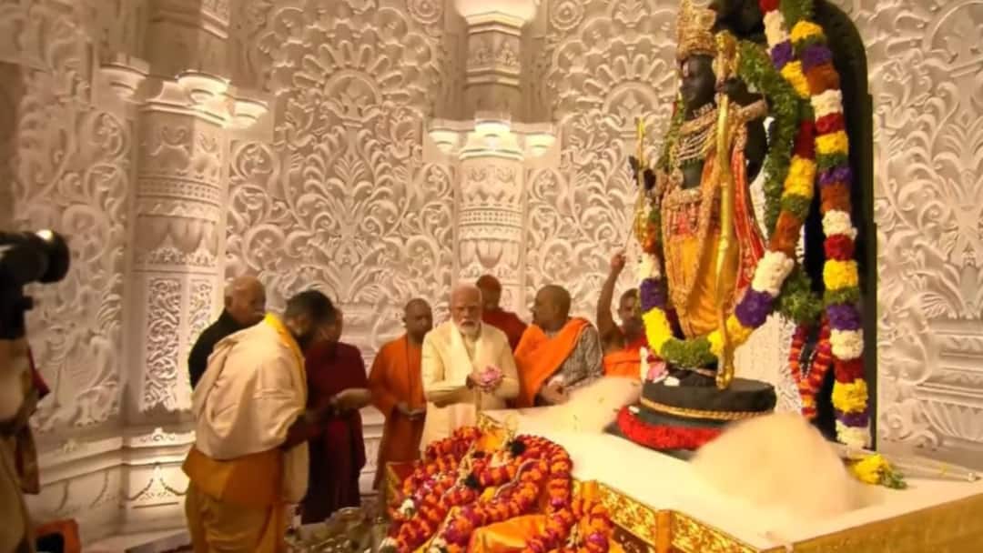PM Modi Performs ‘Dhwaj Arohan’ At Ram Mandir To Celebrate Temple’s Completion