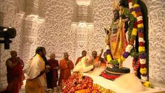 राम मंदिर के गर्भगृह में हुई रामलला की प्राण प्रतिष्ठा, प्रधानमंत्री नरेंद्र मोदी ने चढ़ाए आस्था के फूल