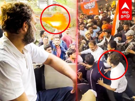Rahul Gandhi gets angry at people chanting Jai Shree Ram :  ”நிப்பாட்றா வண்டிய..” ஆவேசமாக பாய்ந்த ராகுல்! SHOCK-ஆன பாஜகவினர்