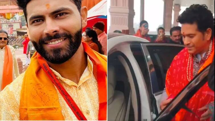 प्राण प्रतिष्ठा कार्यक्रम में शामिल होने अयोध्या पहुंचे जड़ेजा, राम मंदिर परिसर में दिखे सचिन
