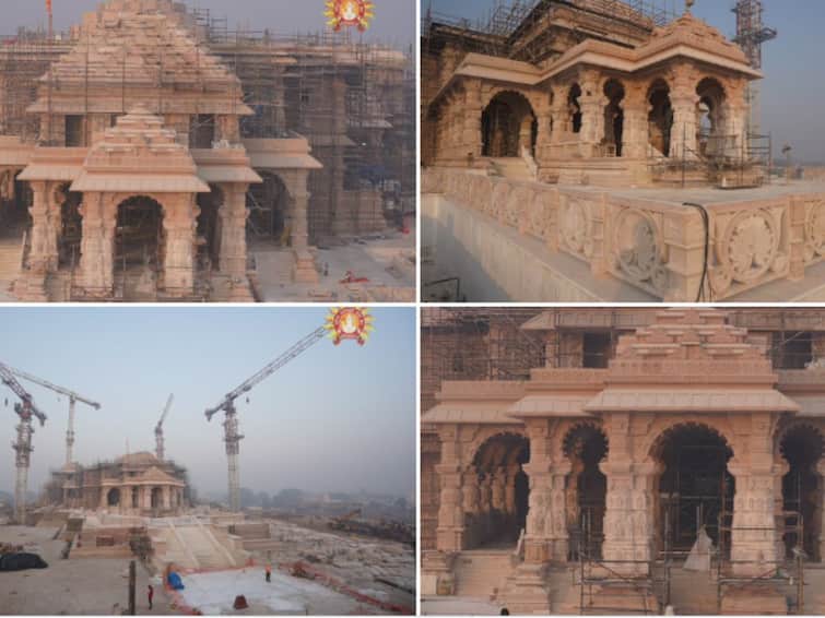 Ram Temple Inauguration: Ayodhya Witnesses Festive Fervour As Stage Set For Grand Ceremony Ayodhya Ram Mandir: நாடே எதிர்பார்க்கும், ராமர் கோயில் குடமுழுக்கு விழா: அயோத்தியில் இன்று கோலாகலம் - உச்சகட்ட பாதுகாப்பு