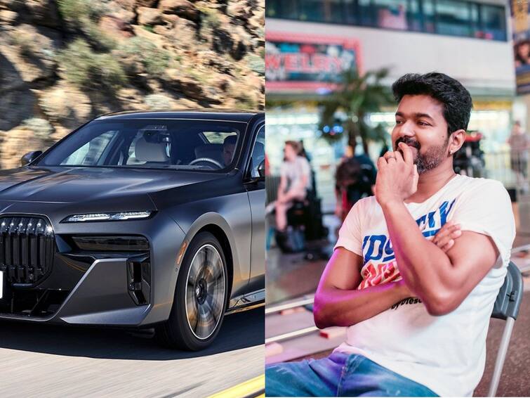 goat movie actor vijay buys a new  BMW i7 xDrive 60 check out details Actor Vijay: கோடிகளில் எலெக்ட்ரிக் கார் வாங்கிய நடிகர் விஜய்? விலையைக் கேட்டு வாயடைத்துப் போகும் ரசிகர்கள்!