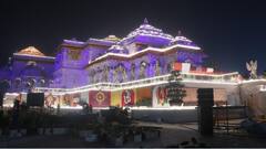 Ram Mandir Inauguration: উদ্বোধনের বাকি কয়েক ঘণ্টা! তার আগে কেমন সাজে রাম মন্দির?