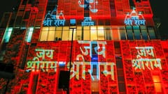 Mukesh Ambani's Antilia Lights Up To Celebrate Ram Mandir Inauguration Ceremony In Ayodhya | In PICS