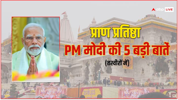 PM Modi Ram Mandir: आज पीएम मोदी ने रामलला की प्राण-प्रतिष्ठा के बाद अपने संबोधन में भगवान राम के दर्शन की भी बात कही. इस दौरान उन्होंने क्या कहा जानते हैं.