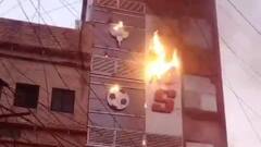 कानपुर में चारमंजिला कांप्लेक्स में लगी आग, कड़ी मशक्कत के बाद पाया काबू