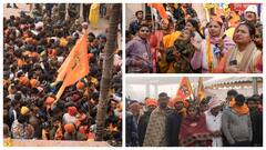 Massive Crowd Throngs Ram Mandir As Temple Opens Its Gates After 'Pran Pratishtha' Event. IN PICS