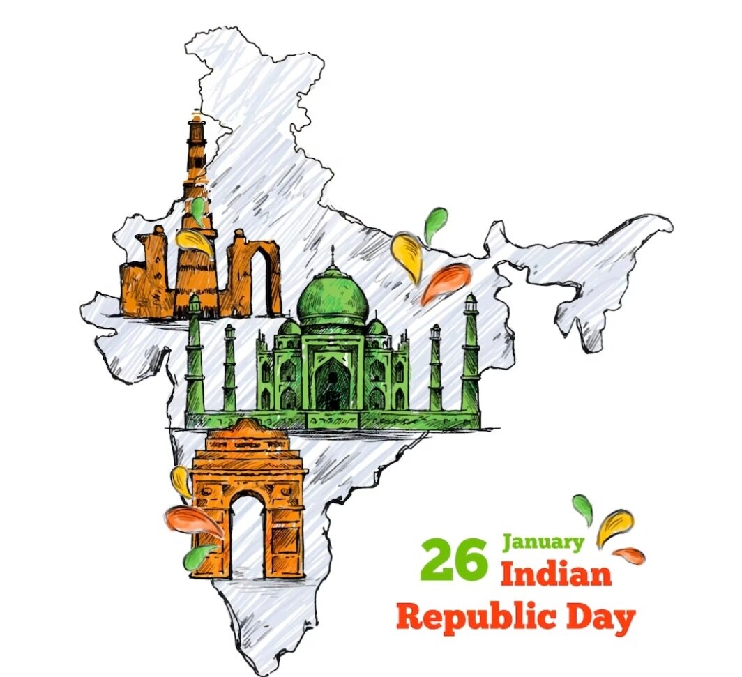 How to Draw REPUBLIC DAY Drawing for beginners step by step || Happy Republic  Day || - YouTube