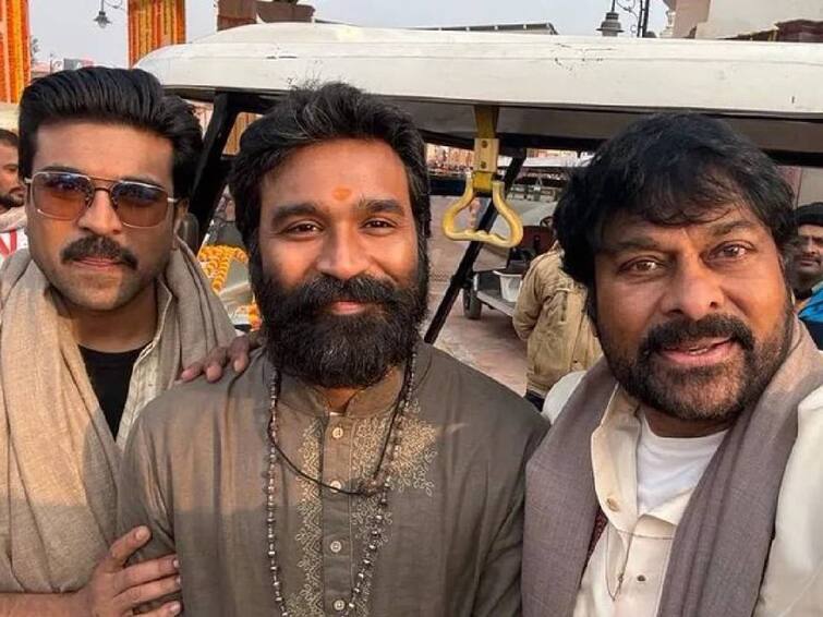 Actor Ram Charan Dhanush Chiranjeevi Visited Ram Temple Photos Videos Goes Viral Dhanush In Ram Temple: அயோத்திக்குச் சென்ற தனுஷ்! சிரஞ்சீவி, ராம்சரணுடன் செல்ஃபி!