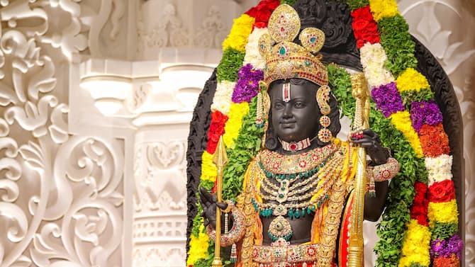 Ayodhya Ramlala's Idol Consecrated Named 'Balak Ram' | Ayodhya Ram Mandir:  अयोध्या में प्राण प्रतिष्ठा की गई रामलला की नई मूर्ति का नाम होगा 'बालक राम'