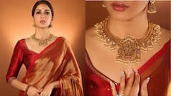 Ram Mandir: સાઉથ એક્ટ્રેસ લાવાણ્યા ત્રિપાઠીએ મનાવ્યો રામ મંદિરના ઉદઘાટનનો જશ્ન, રામ પરિવાર વાળી જ્વેલરી પહેરી શેર કરી તસવીરો....