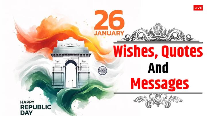 Happy Republic Day 2024: देश के 75वें गणतंत्र दिवस पर आप अगर अपने व्हाट्सएप और फेसबुक स्टेटस के लिए एक ऐसी तस्वीर तलाश कर रहे हैं जिसमें देशभक्ति की भावना से भरा मैसेज भी तो ये खबर आपके लिए है.