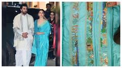 A Glimpse At Alia Bhatt's Customised Saree For Ram Mandir Pran Pratishtha Ceremony
