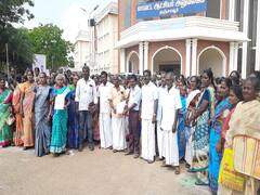 திருவையாறுடன் விளாங்குடி, வில்லியநல்லூரை இணைக்க கிராம மக்கள் எதிர்ப்பு