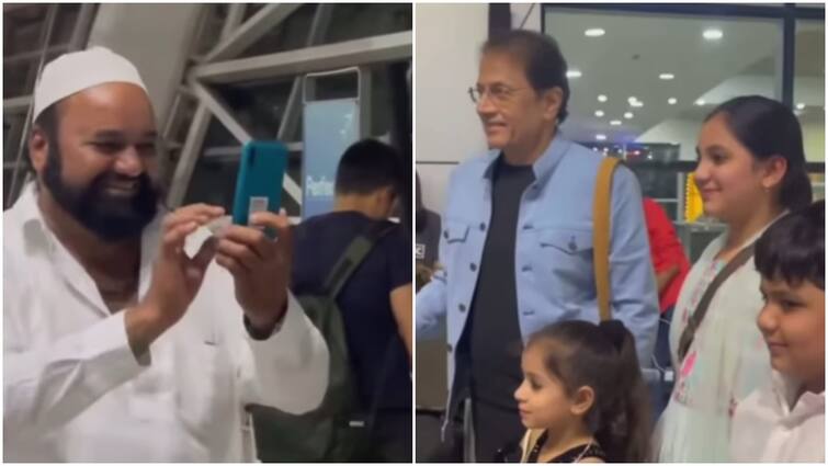 Muslim Fans Click Picture With Tv Actor Arun Govil Ake Ram at airport video went viral जब एयरपोर्ट पर अरुण गोविल से मिले मुस्लिम फैन, टीवी के राम के साथ क्लिक कराई तस्वीरें, देखें Viral वीडियो