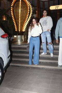 Malaika-Arhaan Pics: बेटे के साथ डिनर डेट पर गईं मलाइका अरोड़ा, अरहान ने मां के साथ दिए पोज