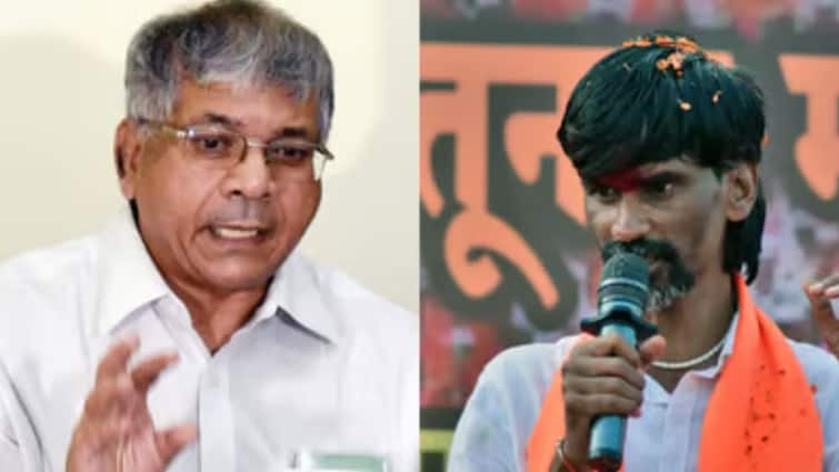 Prakash Ambedkar offers mediation in maratha and obc issue Manoj Jarange Patil replies in his own style pune maratha morcha maratha reservation Manoj Jarange Patil : प्रकाश आंबेडकरांची मध्यस्थीची ऑफर, मनोज जरांगे पाटलांकडून त्यांच्याच शैलीत उत्तर!