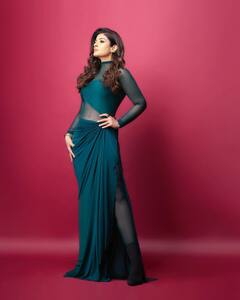 Raveena Tandon Is A Dazzler In Blue Outfit; Check Out Pics