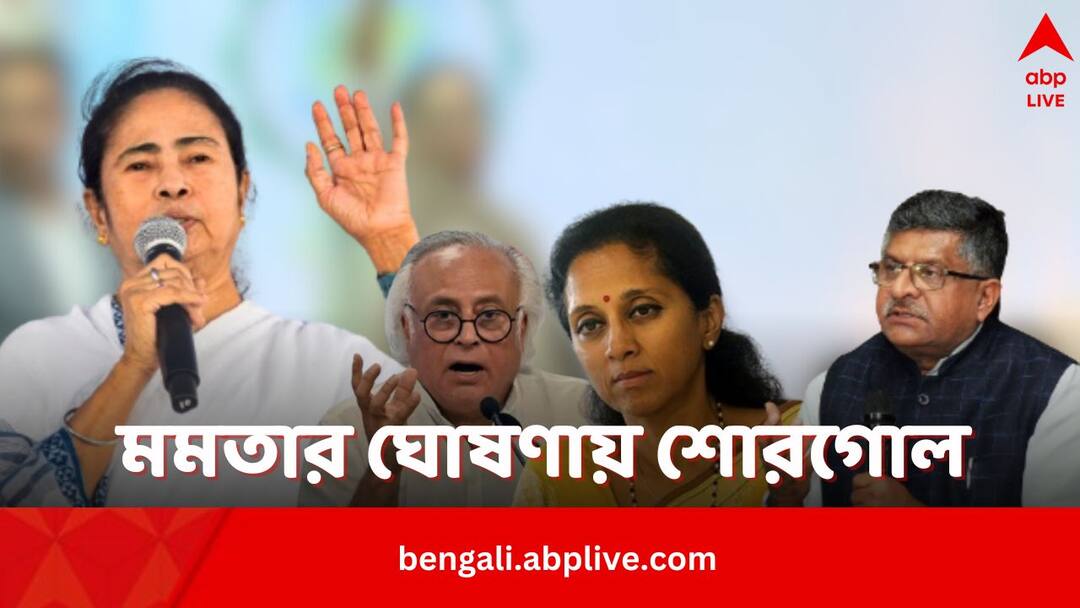 Mamata Banerjee: বাংলায় ‘একা লড়াইয়ে’ ঘোষণা মমতার, তীব্র প্রতিক্রিয়া রাজনৈতিক মহলে BJP Congress AAP NCP react to Mamata Banerjee announcing fighting alone in west bengal in lok sabha elections 2024 Mamata Banerjee: বাংলায় ‘একা লড়াইয়ে’ ঘোষণা মমতার, তীব্র প্রতিক্রিয়া রাজনৈতিক মহলে