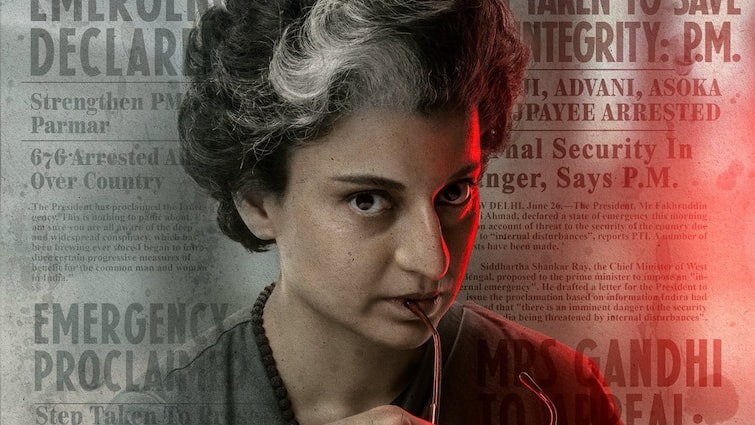 Kangana Ranaut looks like Indira Gandhi in Upcoming Movie Emergency see photos इंदिरा गांधी की हूबहू लगीं कंगना रनौत, इमरजेंसी की तस्वीरों में पहचानना मुश्किल