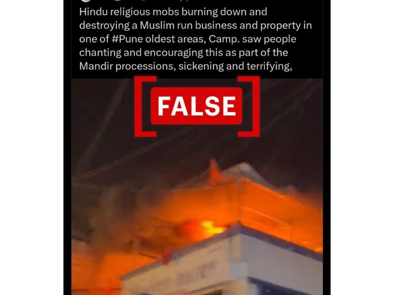 Fact Check: Video Of Pune Bakery Fire Falsely Shared As Hindu Mob Setting Ablaze Muslim-Owned Shop