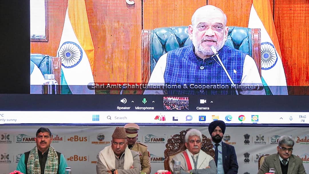 Amit Shah Launches E-Bus Service In Jammu, Distributes Over 1,000 Appointment Letters Amit Shah Launches E-Bus Service In Jammu, Distributes Over 1,000 Appointment Letters