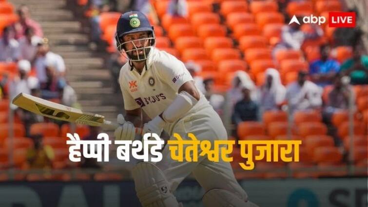 Happy Birthday Cheteshwar Pujara Double Century against England Ahmedabad Test Happy Birthday Pujara: पुजारा ने 513 मिनटों तक बैटिंग कर इंग्लैंड को किया था पस्त, अहमदाबाद में जड़ा था यादगार दोहरा शतक