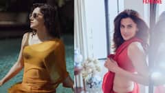 Taapsee Pannu : लाल साडीमध्ये तापसी पन्नूचा जलवा, मॅगझीनसाठी केले फोटोशूट