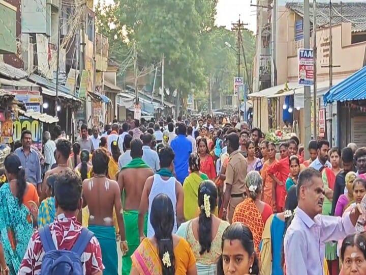 Thaipusam Festival 2024 Madurai thousands of devotees flocking to Thiruparankundram Subramanya Swamy Temple - TNN Thaipusam 2024: திருப்பரங்குன்றம் சுப்பிரமணிய சுவாமி கோயிலில் குவிந்து வரும் பல்லாயிரக்கணக்கான பக்தர்கள்