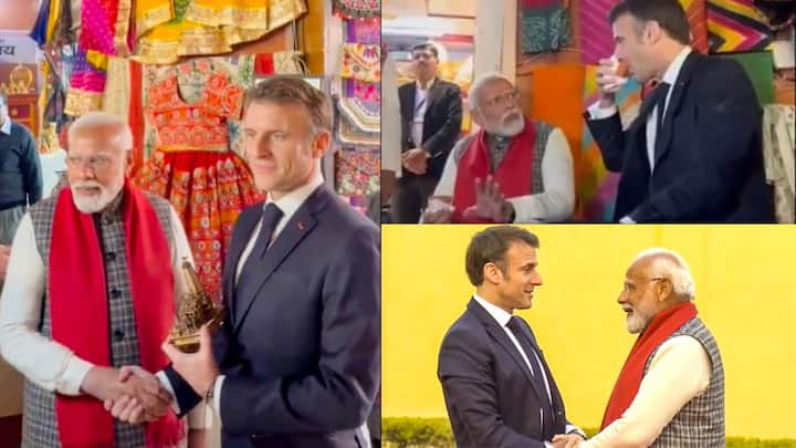 PM Modi Emmanuel Macron Jaipur Visit: प्रधानमंत्री नरेंद्र मोदी और फ्रांस के राष्ट्रपति इमैनुएल मैक्रों ने जयपुर में एक साथ रोड शो किया. रास्ते में दोनों नेताओं ने साथ बैठकर चाय भी पी.